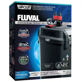 FLUVAL Filtr zewnętrzny 407 kanistrowy + GRATISY - do akw. max 500l